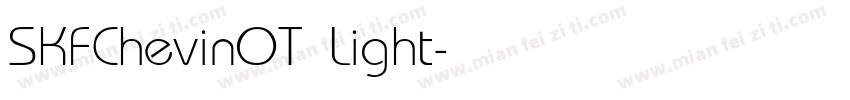 SKFChevinOT Light字体转换